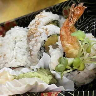 a close up of a plate of food