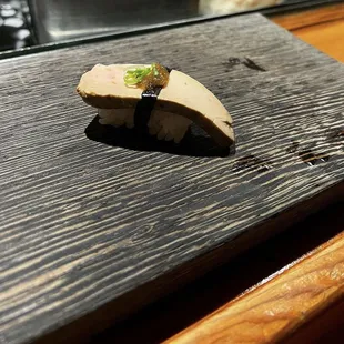 Ankimo nigiri (Monkfish liver nigir) very tasty あんきも握り寿司