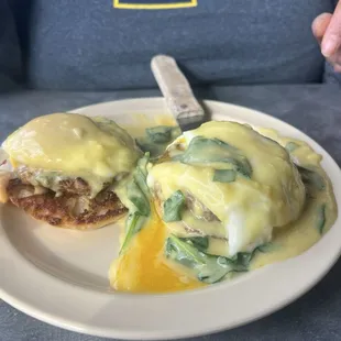 Florentine Eggs Benedict Breakfast