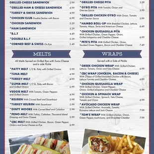 Menu 3/6 - July 2018