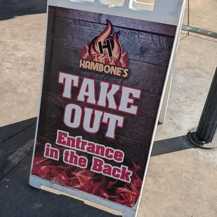 Entrance in the back