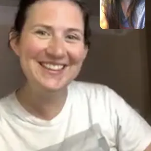 Having a blast with my teammate!