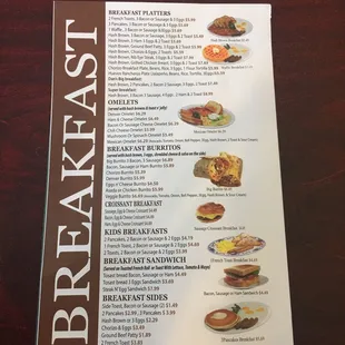 sushi and sashimi, menu
