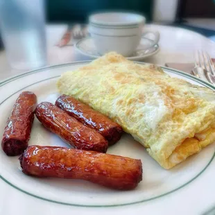 California Omelet + side of Sausage Links