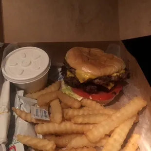Double cheeseburger box