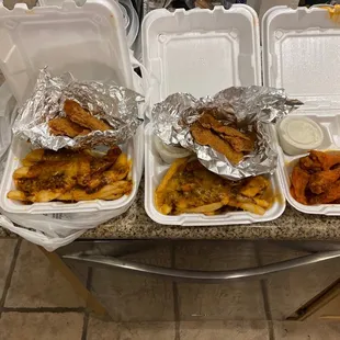 variety of food items