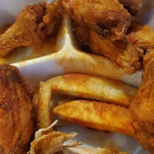 Nasty undercooked wings