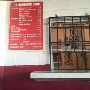 The order window outside.  You can place your order, then sit on a little bench to wait for it.