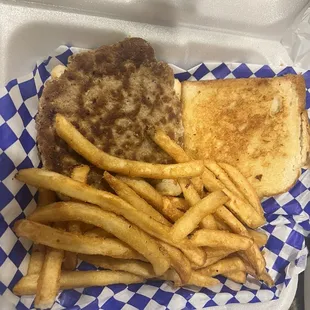 Smoked Turkey Burger &amp; Fries