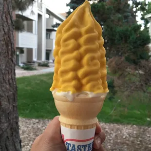 Banana dipped soft serve