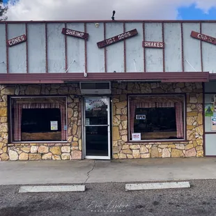 the front of the restaurant