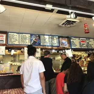 customers at a fast food restaurant