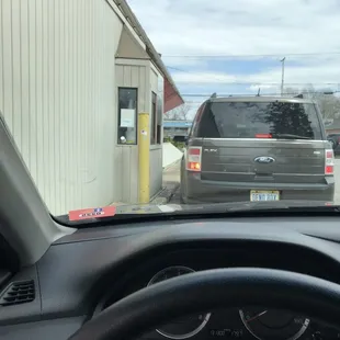 the view from the driver&apos;s seat