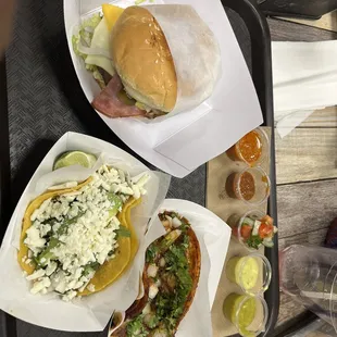 Salsas and el gordo Jr burger