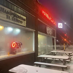 outside, sushi and sashimi