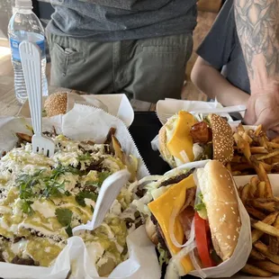 Asada fries, del Gordo burgers