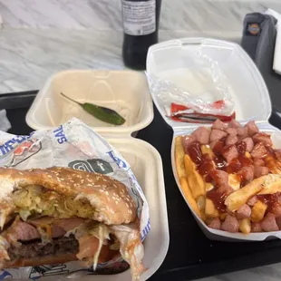 Uruapan Hamburger no bacon.