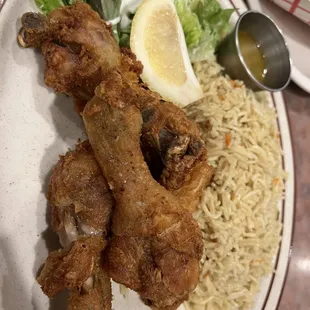 Chicken Drumsticks dinner