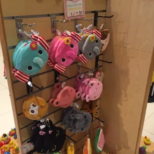 There were also these adorable purses, on the other side were fruit purses.