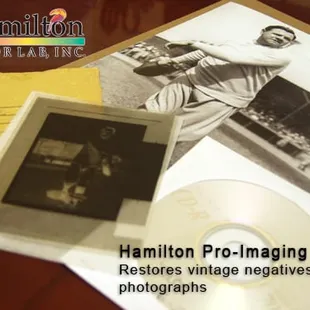 We scan and print vintage negatives with amazing results. Here is a photo of Babe Ruth