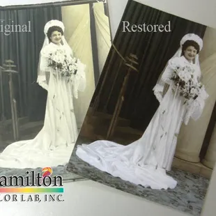 Photo restoration is our specialty. See the difference professional scanning can make to bring out details you never imagine existed.