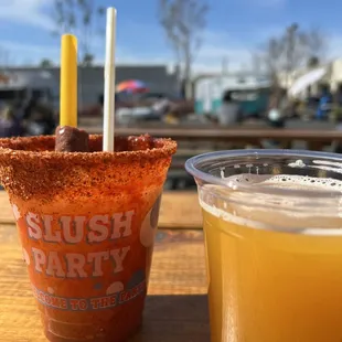 Slushee michelada and triple mango ipa
