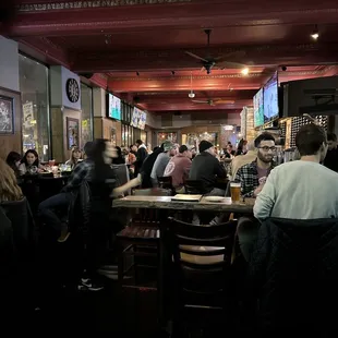 people sitting at the bar