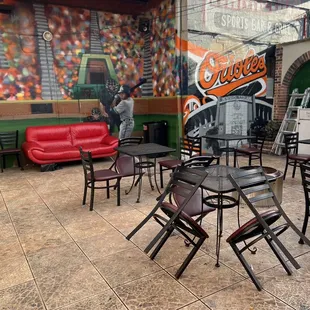 Cute outdoor patio vibe