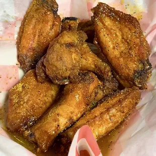 Honey lemon pepper wings