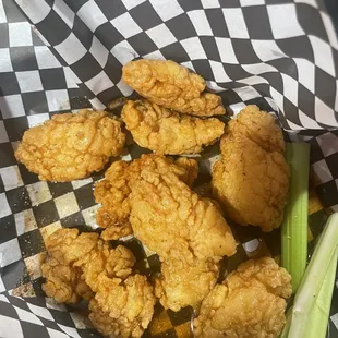 Boneless honey old bay wings