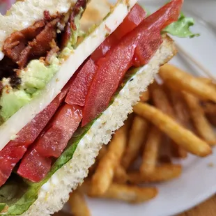 BLTA with fries