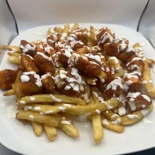 Crispy Chicken Buffalo Fries.