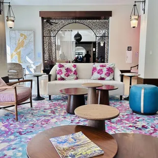 Beautiful common areas through the property  look at the artwork featured