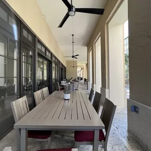 Outdoor seating