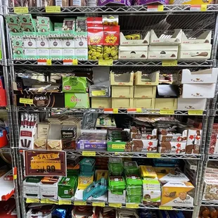a variety of food items