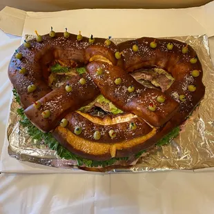 a heart shaped pretzel