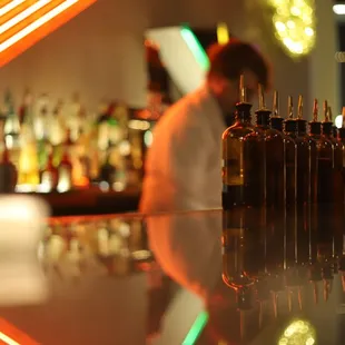 a well-ordered and artfully maintained bar