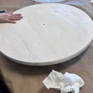 Clock. After first coat.