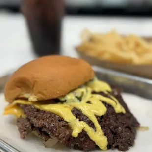 Classic Hammer Burger and fries