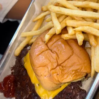 Plain cheeseburger