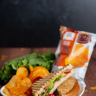 Hammerhand Coffee Liberty, MO 
 Chipotle Turkey Avocado Melt with BBQ Chips