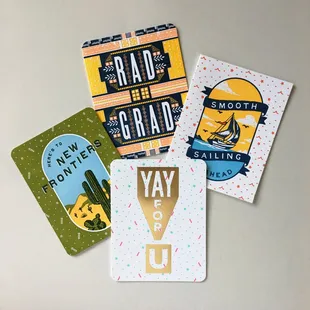 Celebrate your Grad with a letterpress card from Hammerpress! Cash not included:)