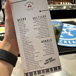 Beers, seltzers, and even a nice selection of 0% options!