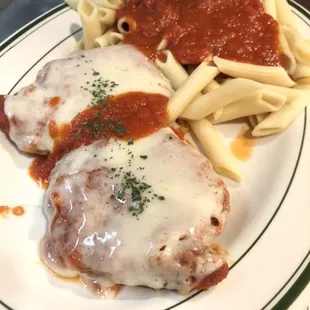 Chicken Parmigiana with Ziti