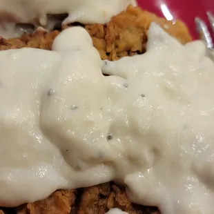 The chicken fried steak