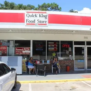 Located in back of convenience store