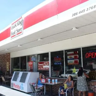 Located inside the Quick King Food Store