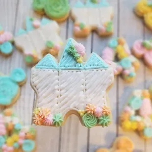 Detailed frosted sugar cookie