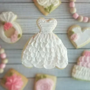 Custom buttercream frosted cookies