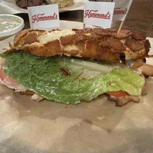 Turkey and Bacon sandwich